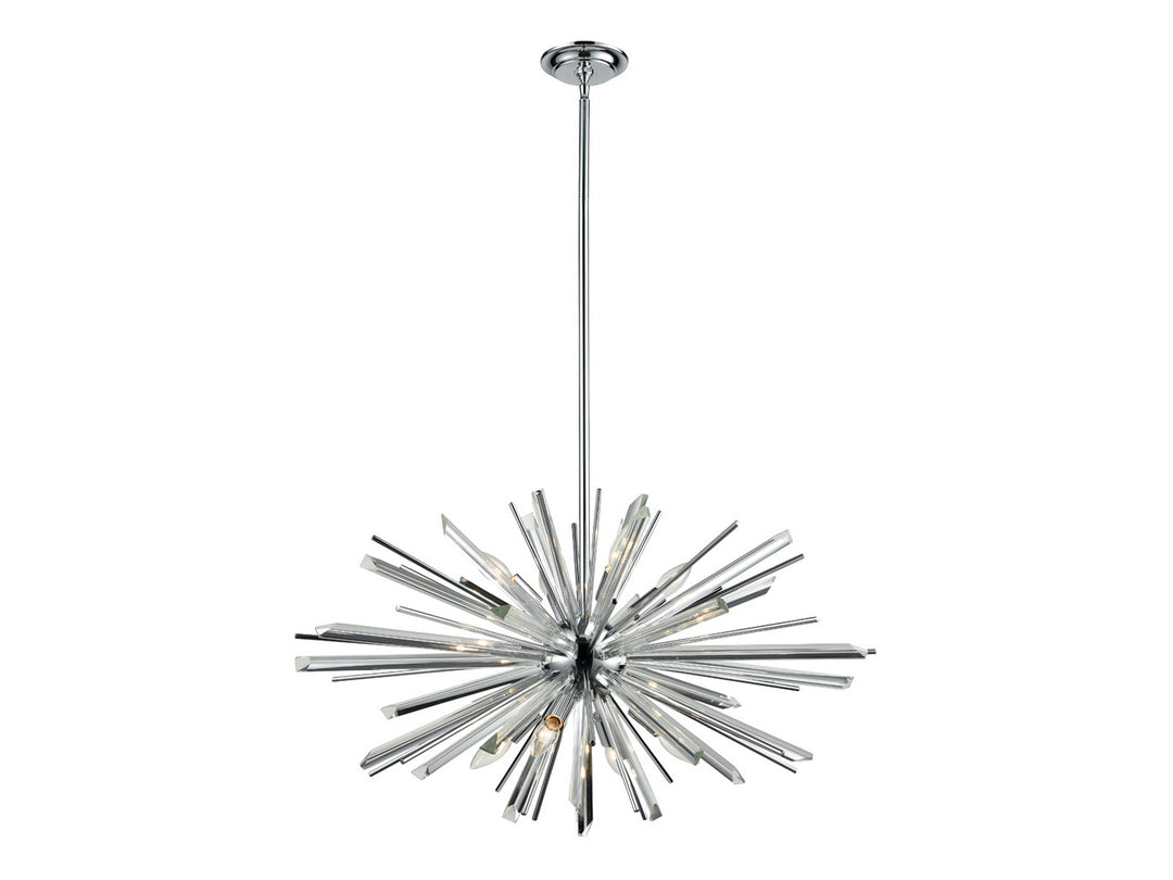 Avenue Palisades Ave. HF8202-CH Chandelier Light - Chrome With Clear Glass