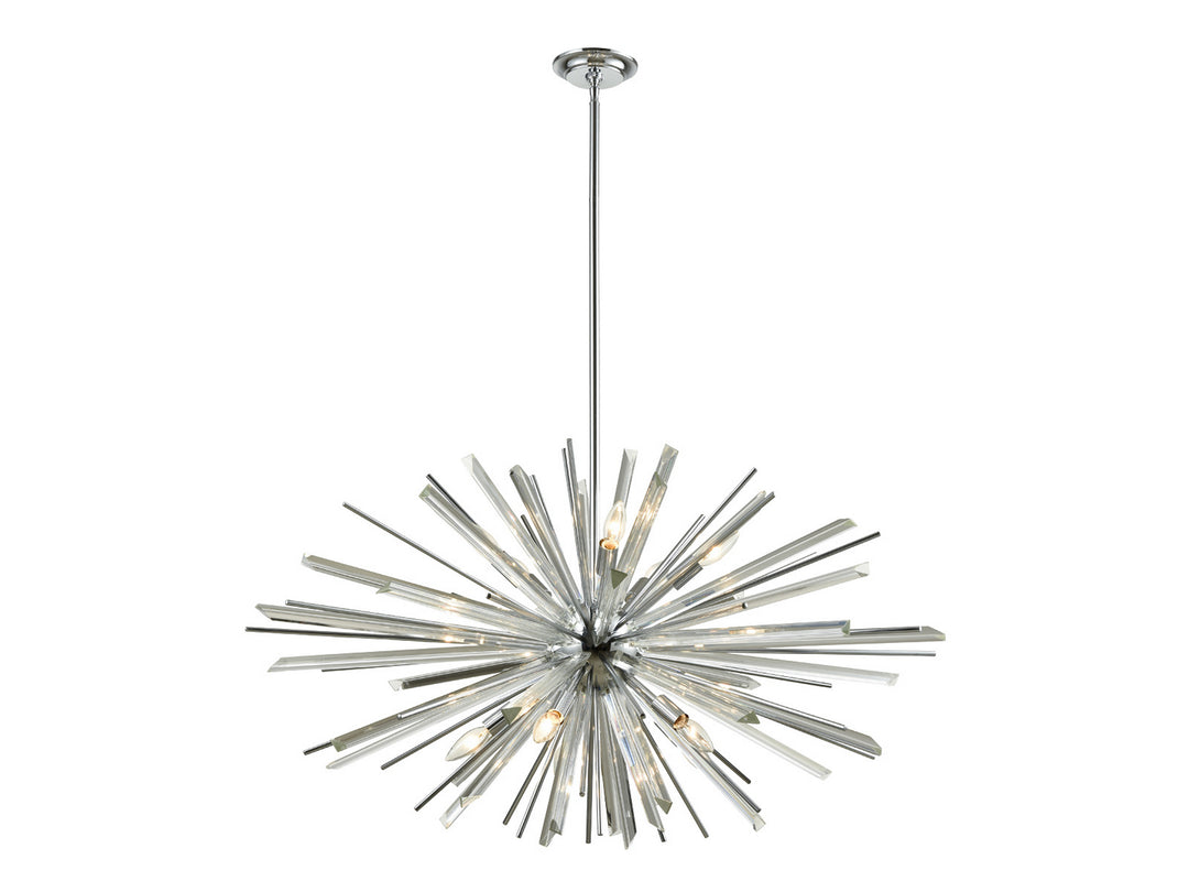 Avenue Palisades Ave. HF8203-CH Chandelier Light - Chrome With Clear Glass