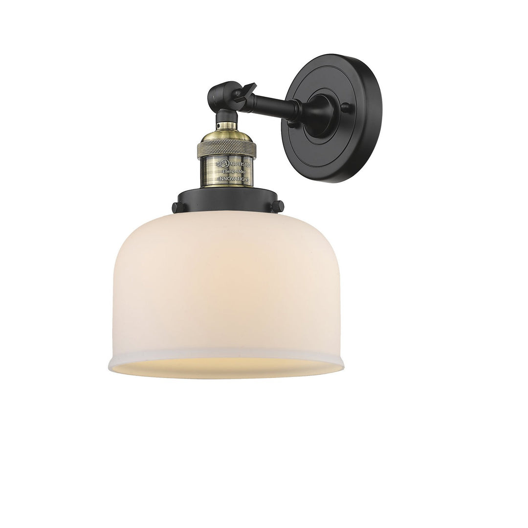 Innovations Franklin Restoration 203-BAB-G71 Wall Sconce Light - Black Antique Brass