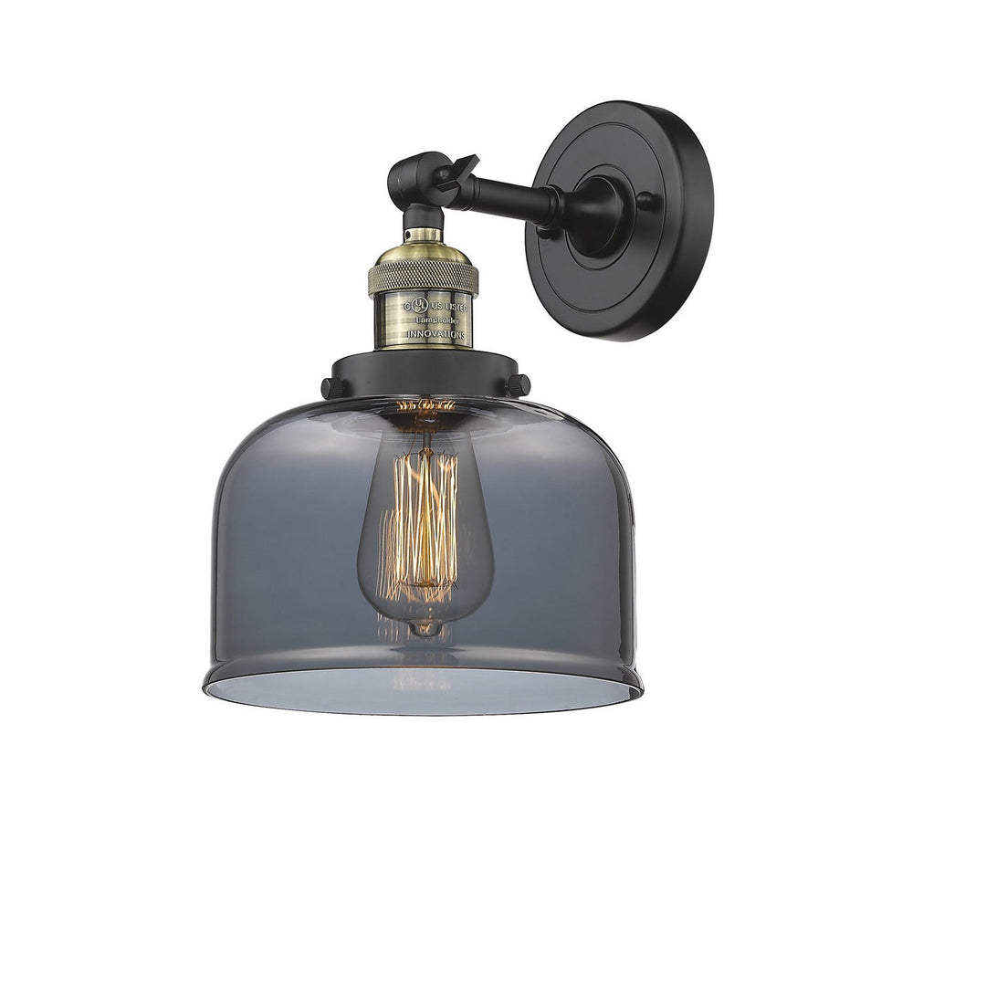 Innovations Franklin Restoration 203-BAB-G73 Wall Sconce Light - Black Antique Brass