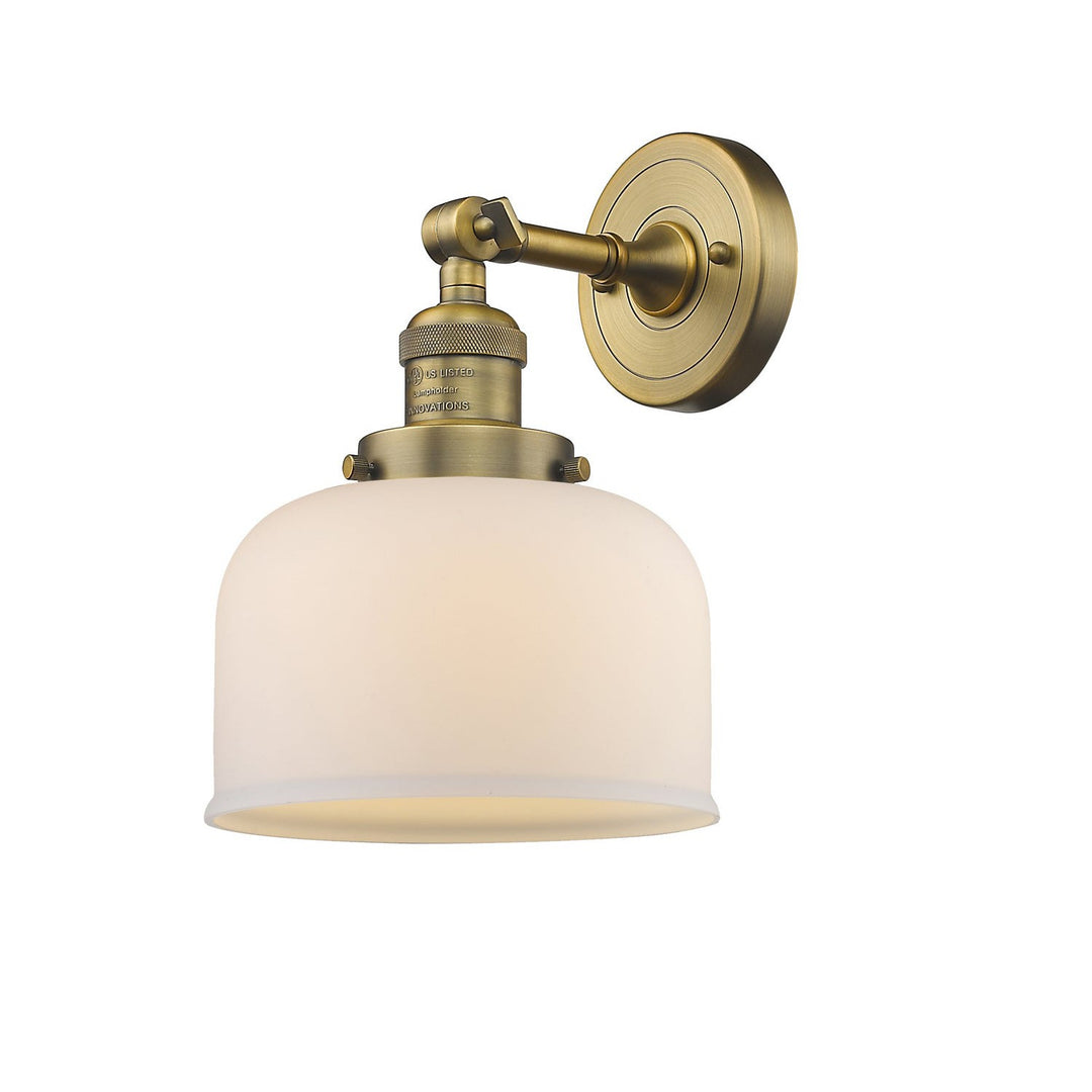 Innovations Franklin Restoration 203-BB-G71-LED Wall Sconce Light - Brushed Brass