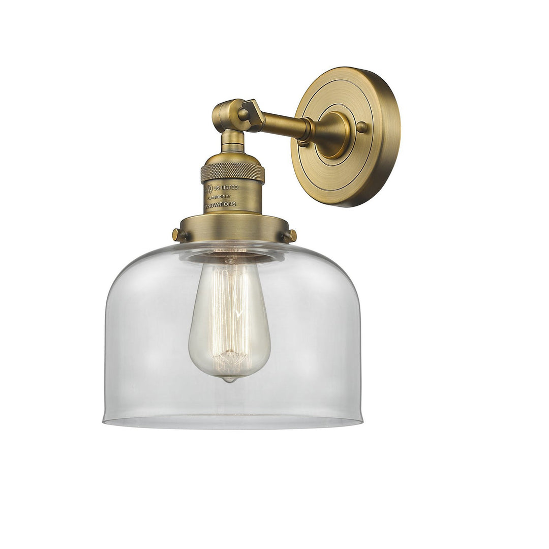 Innovations Franklin Restoration 203-BB-G72-LED Wall Sconce Light - Brushed Brass