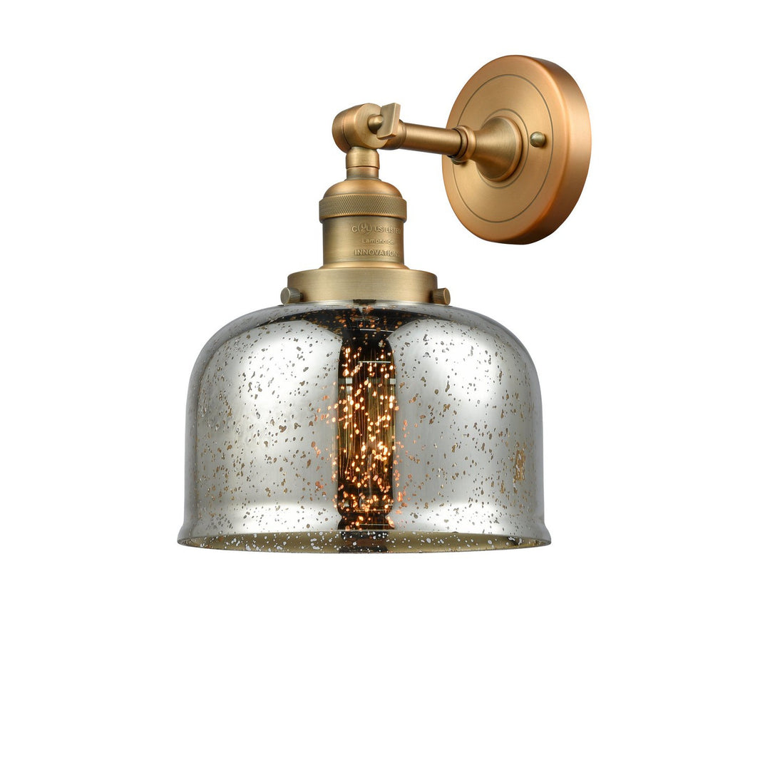 Innovations Franklin Restoration 203-BB-G78 Wall Sconce Light - Brushed Brass