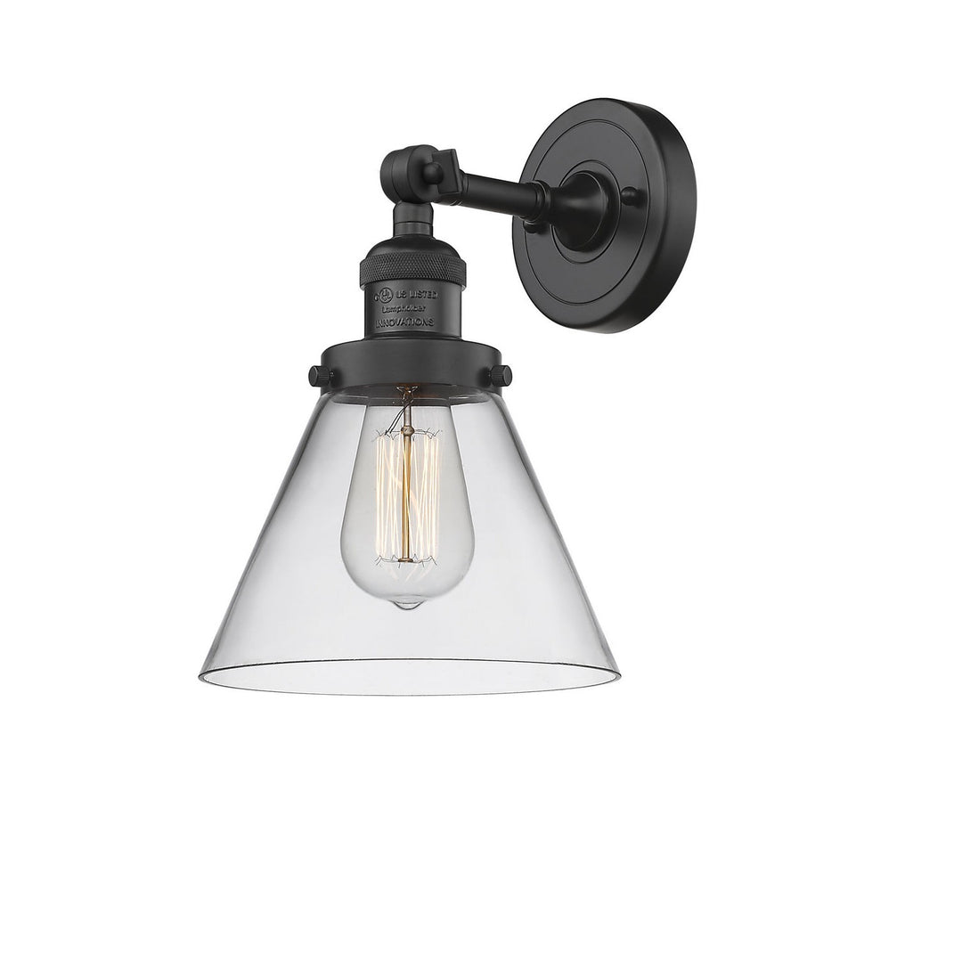 Innovations Franklin Restoration 203-BK-G42 Wall Sconce Light - Matte Black