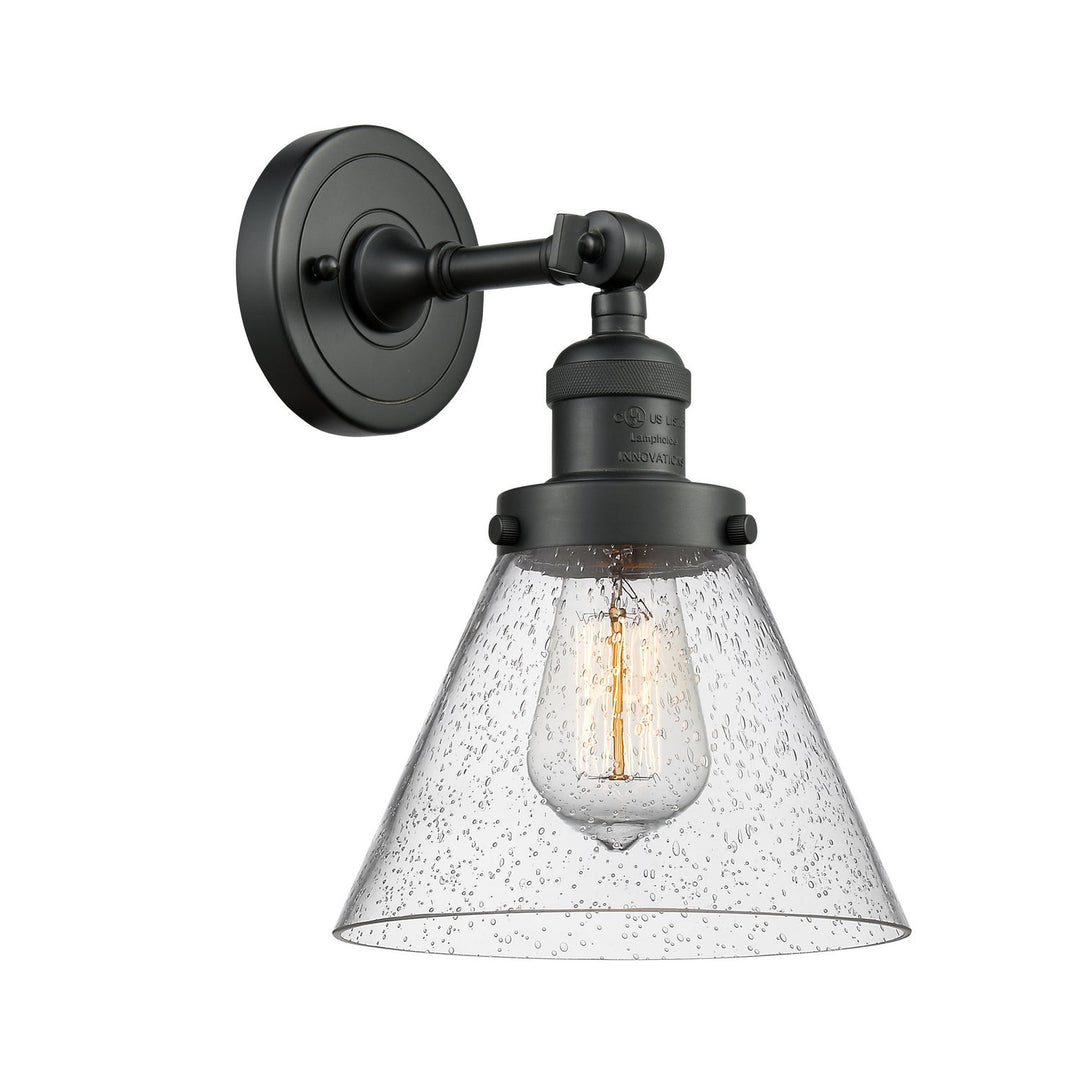 Innovations Franklin Restoration 203-BK-G44 Wall Sconce Light - Matte Black