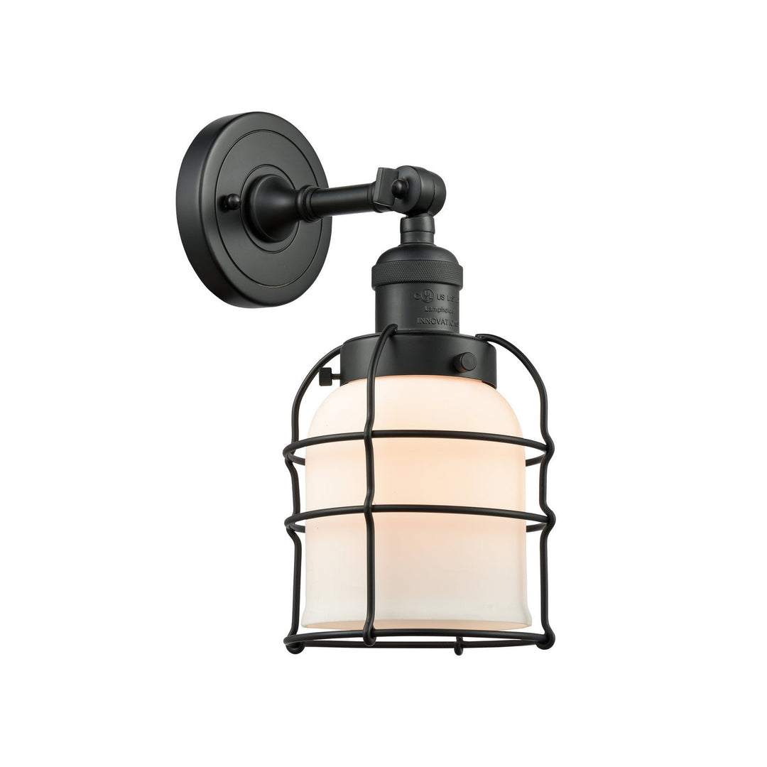 Innovations Franklin Restoration 203-BK-G51-CE Wall Sconce Light - Matte Black