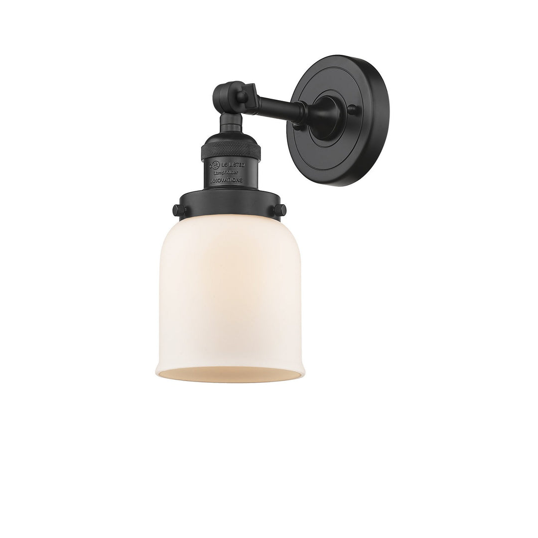 Innovations Franklin Restoration 203-BK-G51-LED Wall Sconce Light - Matte Black