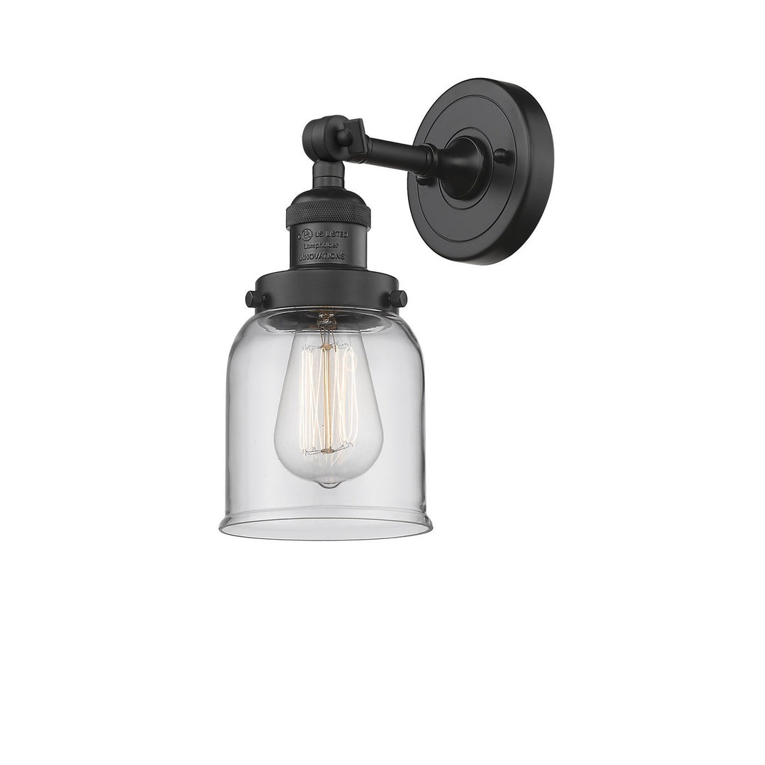 Innovations Franklin Restoration 203-BK-G52 Wall Sconce Light - Matte Black