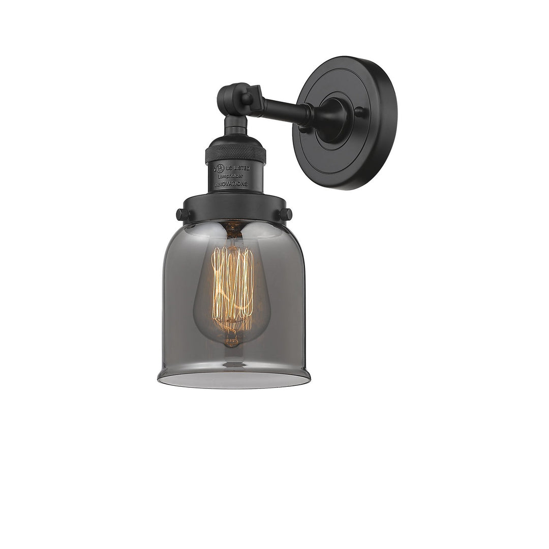Innovations Franklin Restoration 203-BK-G53-LED Wall Sconce Light - Matte Black