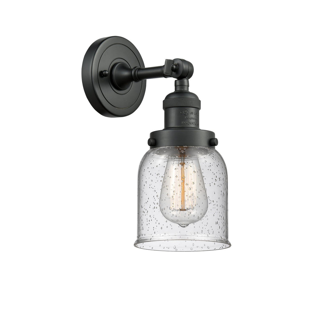 Innovations Franklin Restoration 203-BK-G54 Wall Sconce Light - Matte Black