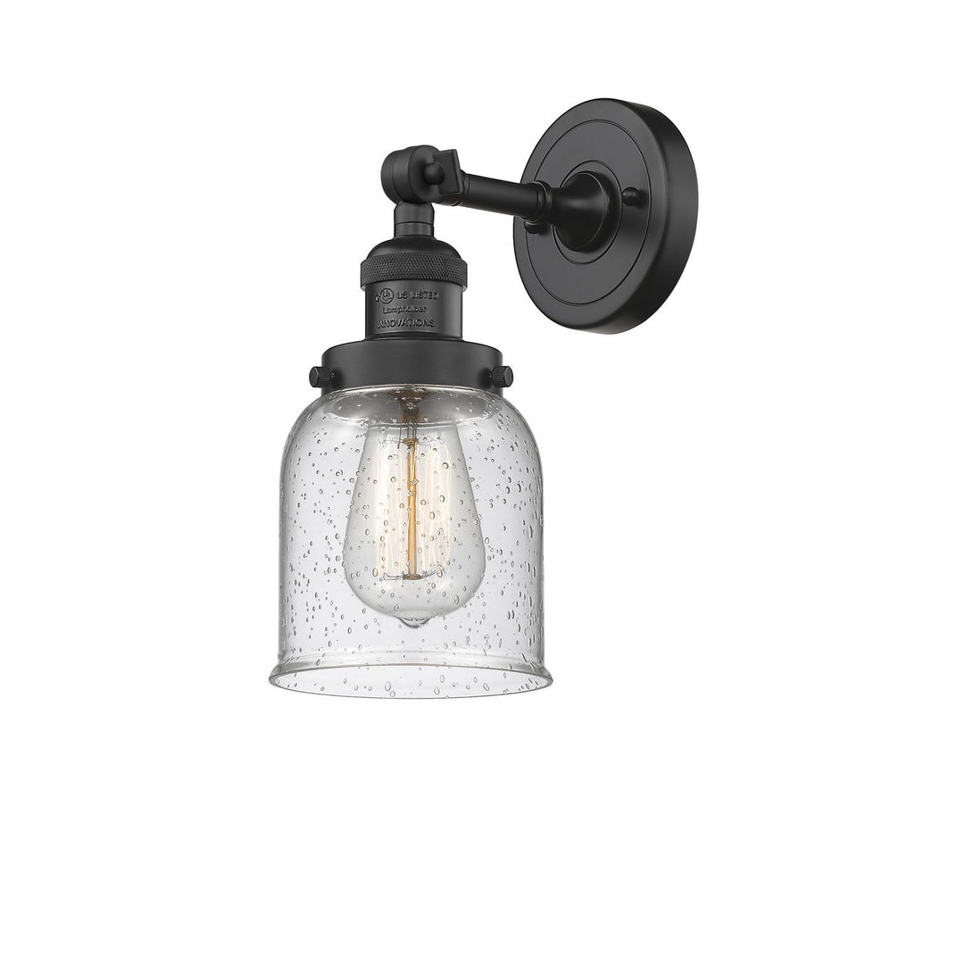 Innovations Franklin Restoration 203-BK-G54-LED Wall Sconce Light - Matte Black