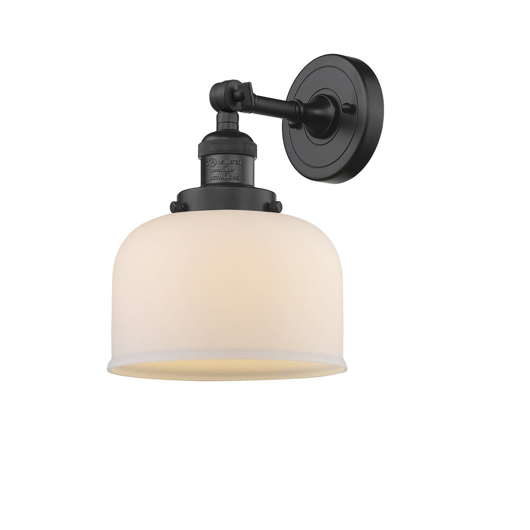 Innovations Franklin Restoration 203-BK-G71-LED Wall Sconce Light - Matte Black