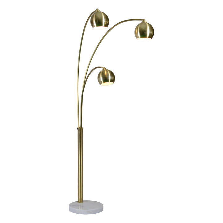 Renwil Lighting LPF3072 Dorset Three Light Floor Lamp Lamp Brass