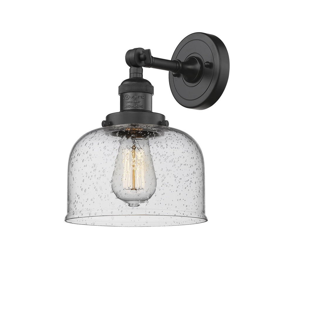 Innovations Franklin Restoration 203-BK-G74 Wall Sconce Light - Matte Black