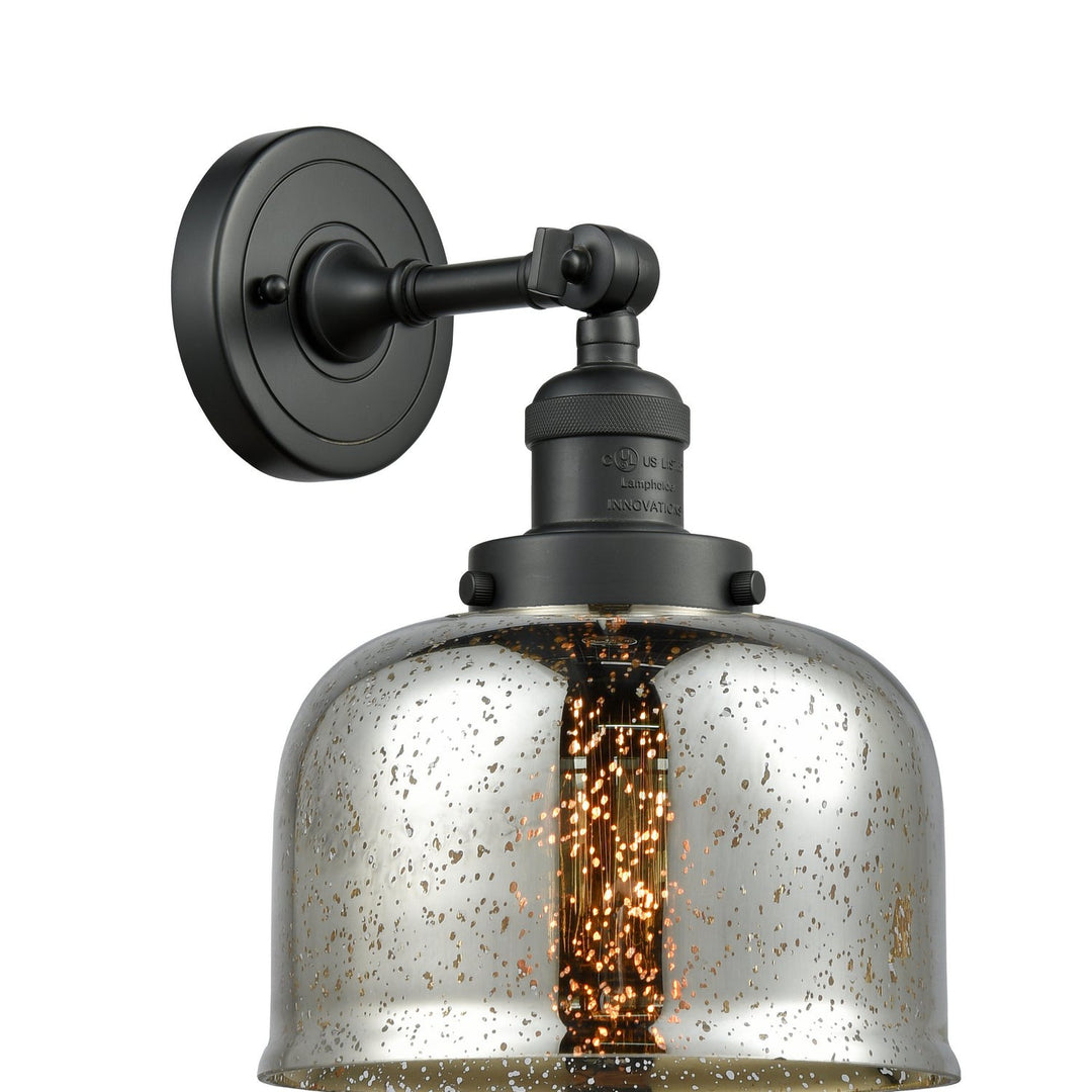 Innovations Franklin Restoration 203-BK-G78 Wall Sconce Light - Matte Black