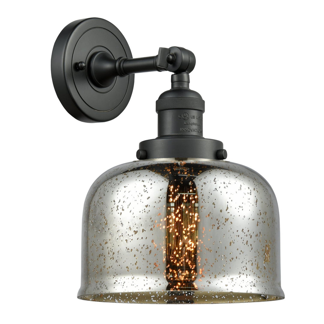 Innovations Franklin Restoration 203-BK-G78-LED Wall Sconce Light - Matte Black