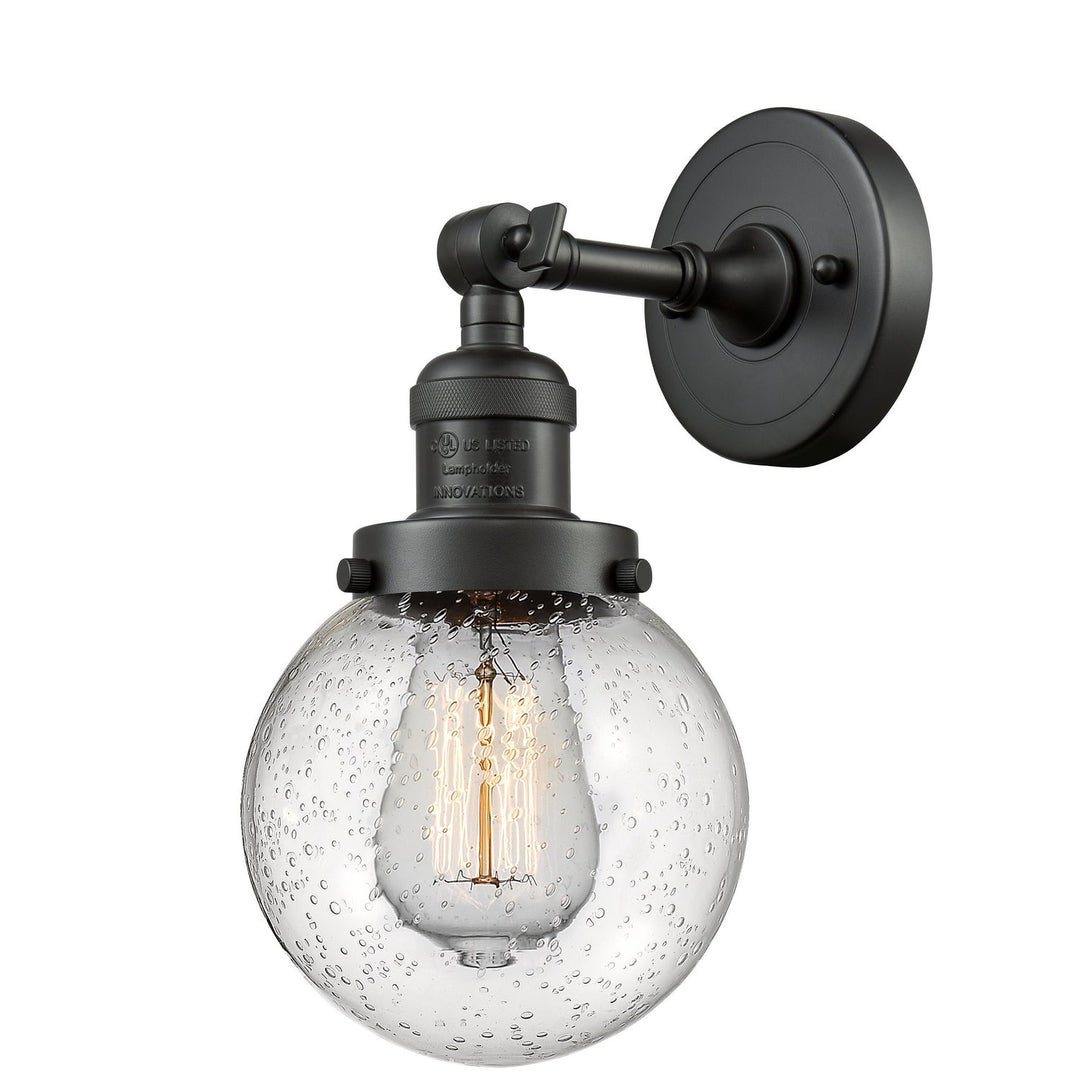 Innovations Franklin Restoration 203-OB-G204-6-LED Wall Sconce Light - Oil Rubbed Bronze