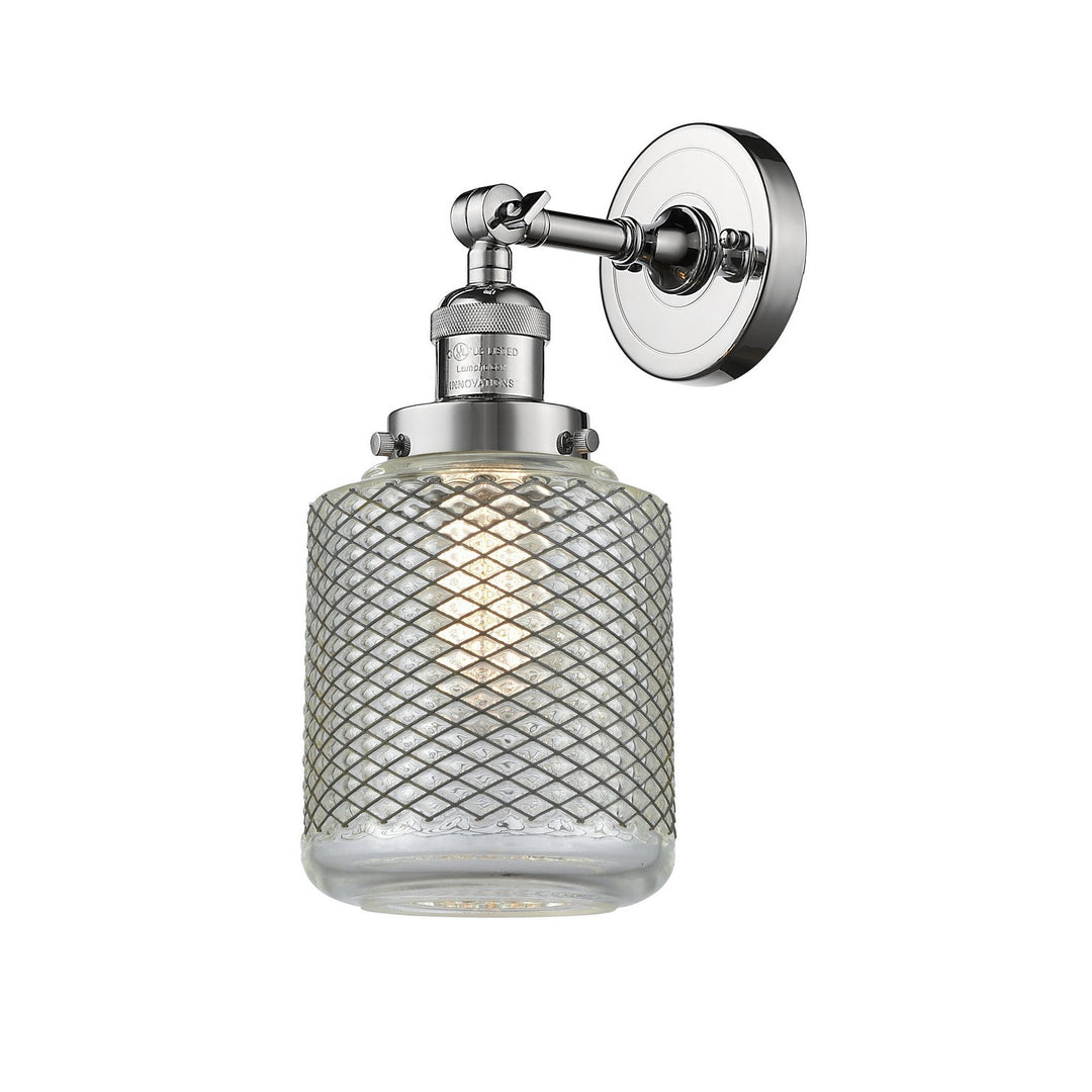 Innovations Franklin Restoration 203-PC-G262 Wall Sconce Light - Polished Chrome