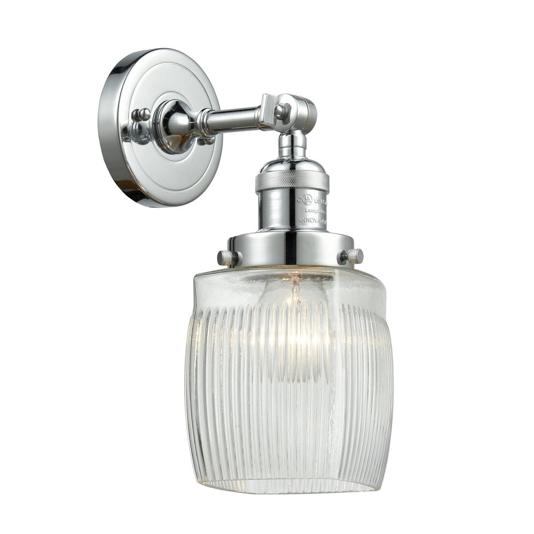 Innovations Franklin Restoration 203-PC-G302 Wall Sconce Light - Polished Chrome