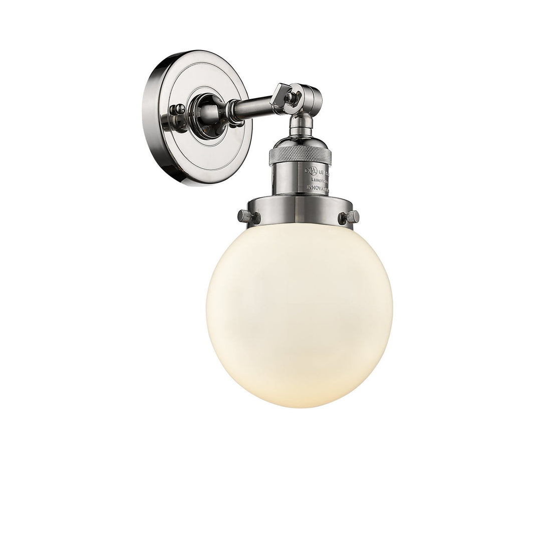 Innovations Franklin Restoration 203-PN-G201-6 Wall Sconce Light - Polished Nickel