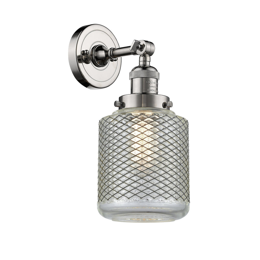 Innovations Franklin Restoration 203-PN-G262 Wall Sconce Light - Polished Nickel