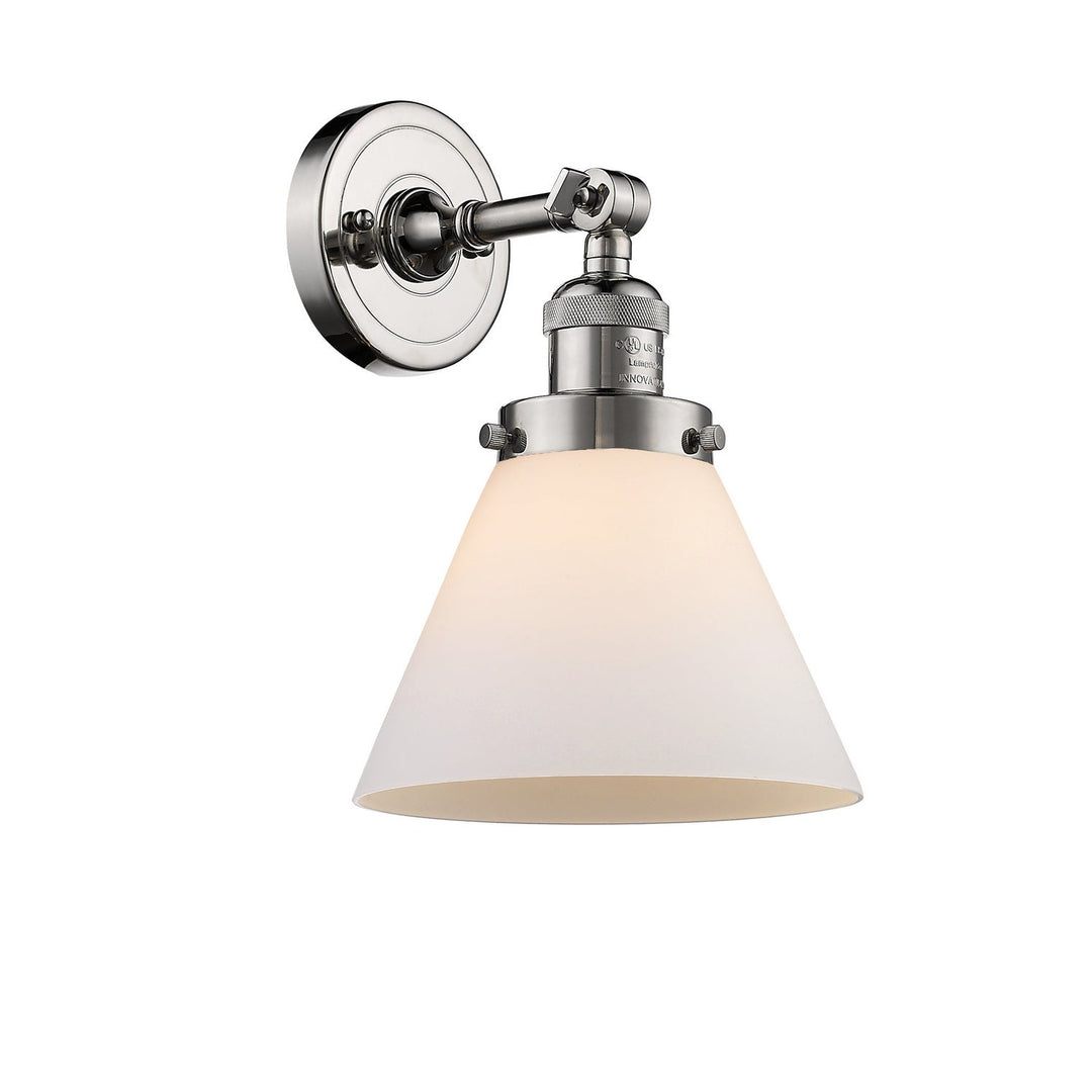 Innovations Franklin Restoration 203-PN-G41-LED Wall Sconce Light - Polished Nickel