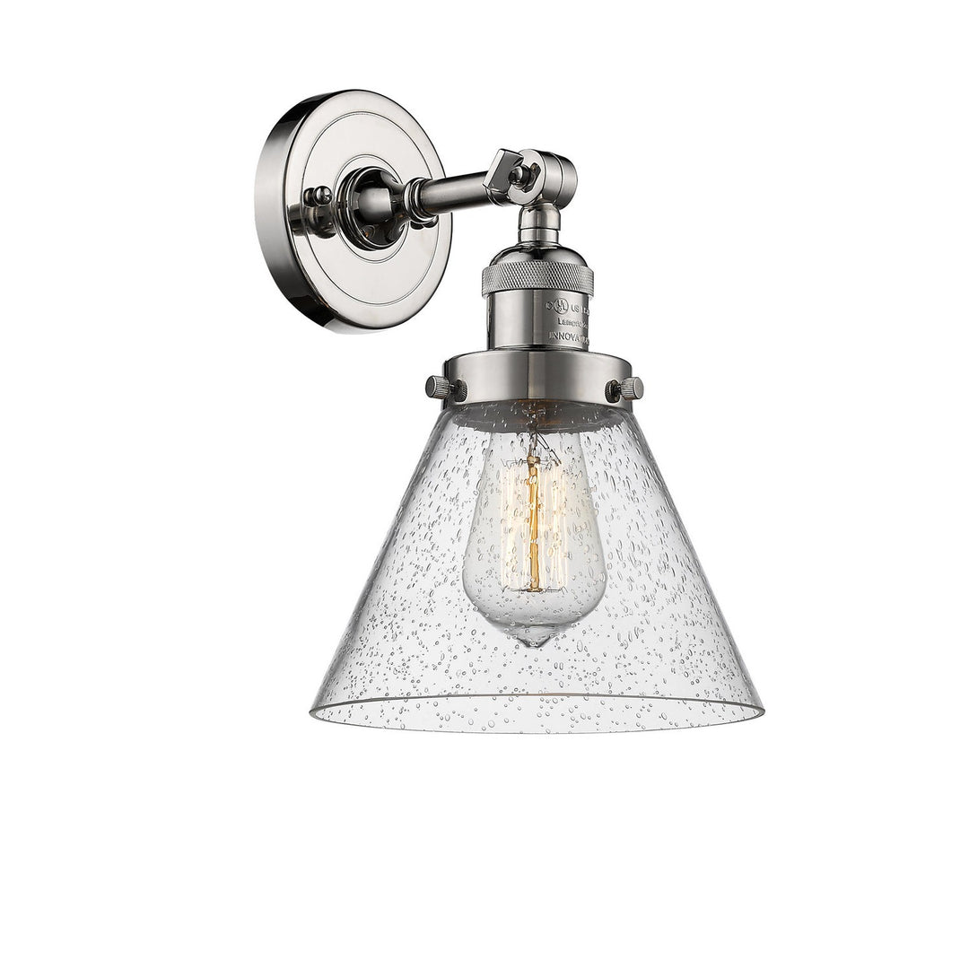 Innovations Franklin Restoration 203-PN-G44-LED Wall Sconce Light - Polished Nickel