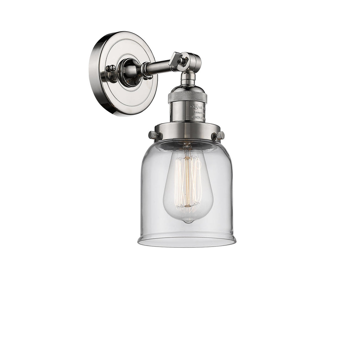 Innovations Franklin Restoration 203-PN-G52-LED Wall Sconce Light - Polished Nickel