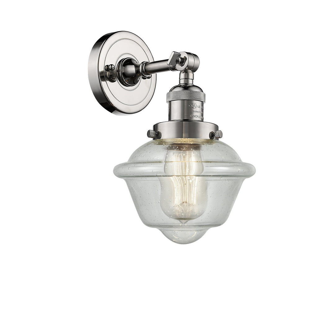 Innovations Franklin Restoration 203-PN-G534-LED Wall Sconce Light - Polished Nickel
