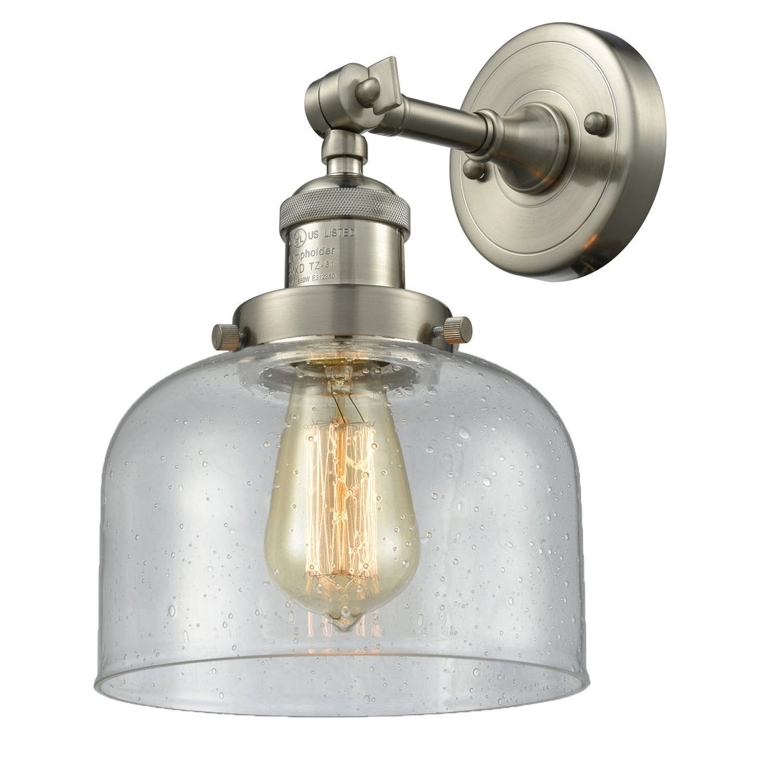 Innovations Franklin Restoration 203-PN-G74-LED Wall Sconce Light - Polished Nickel