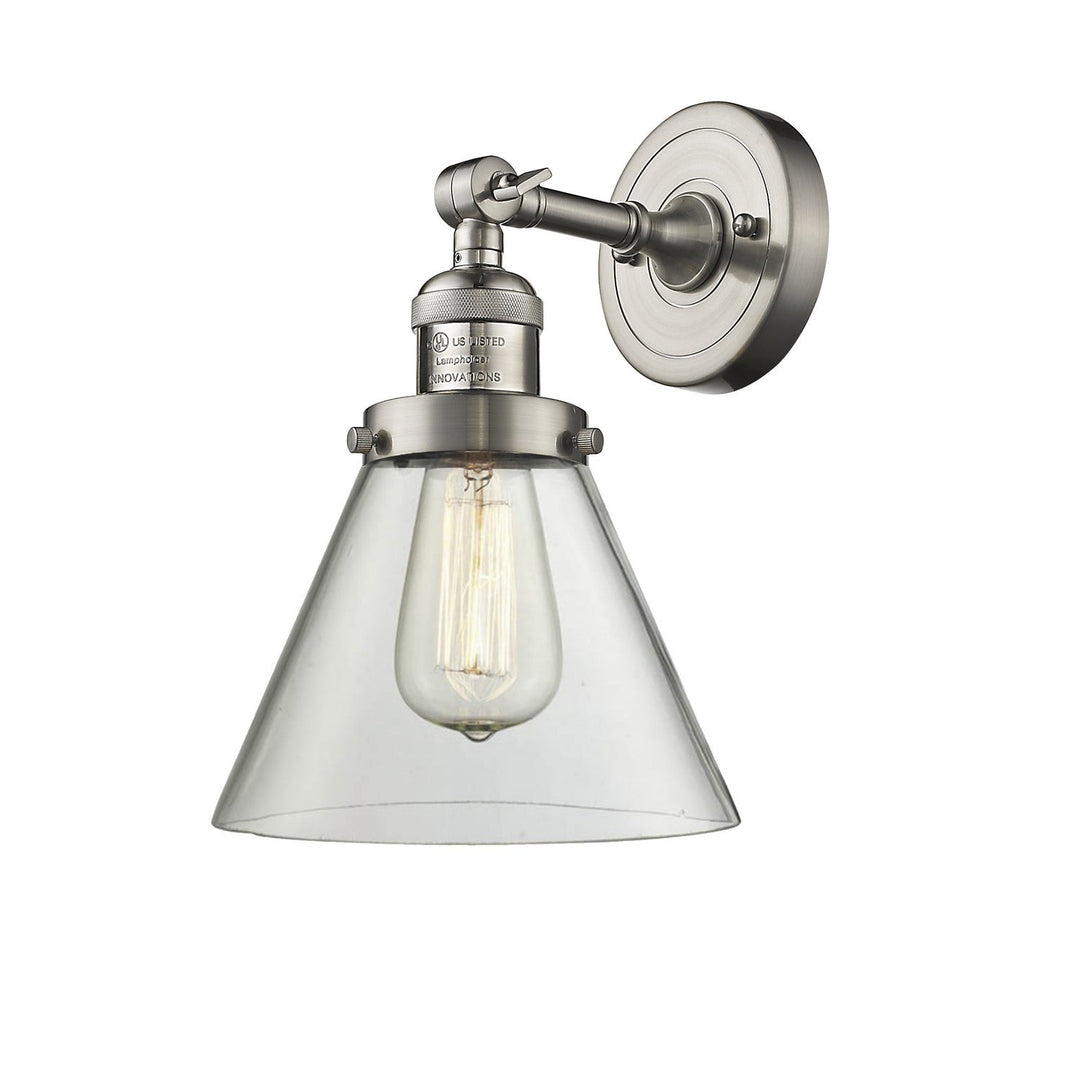 Innovations Franklin Restoration 203-SN-G42-LED Wall Sconce Light - Brushed Satin Nickel