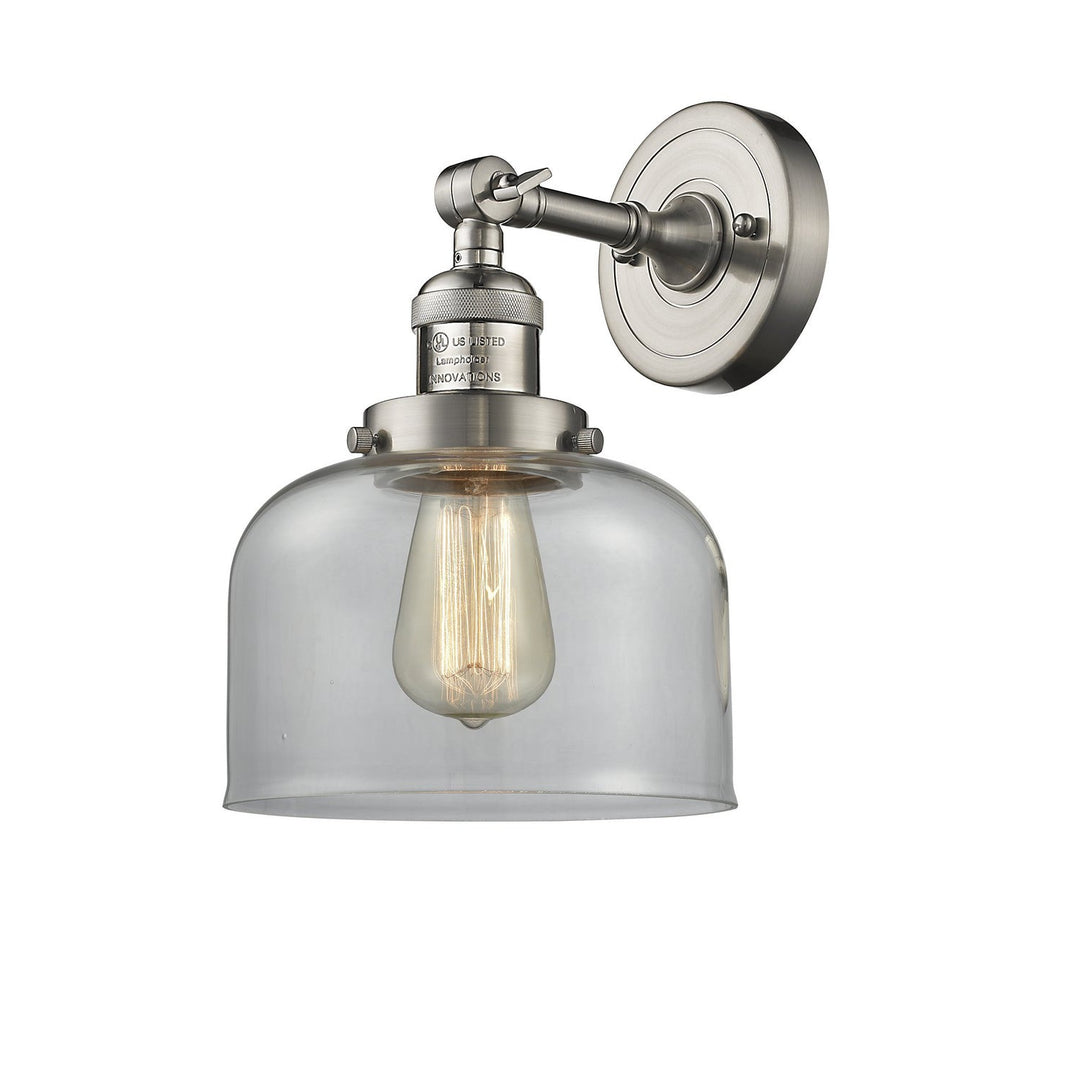 Innovations Franklin Restoration 203-SN-G72-LED Wall Sconce Light - Brushed Satin Nickel