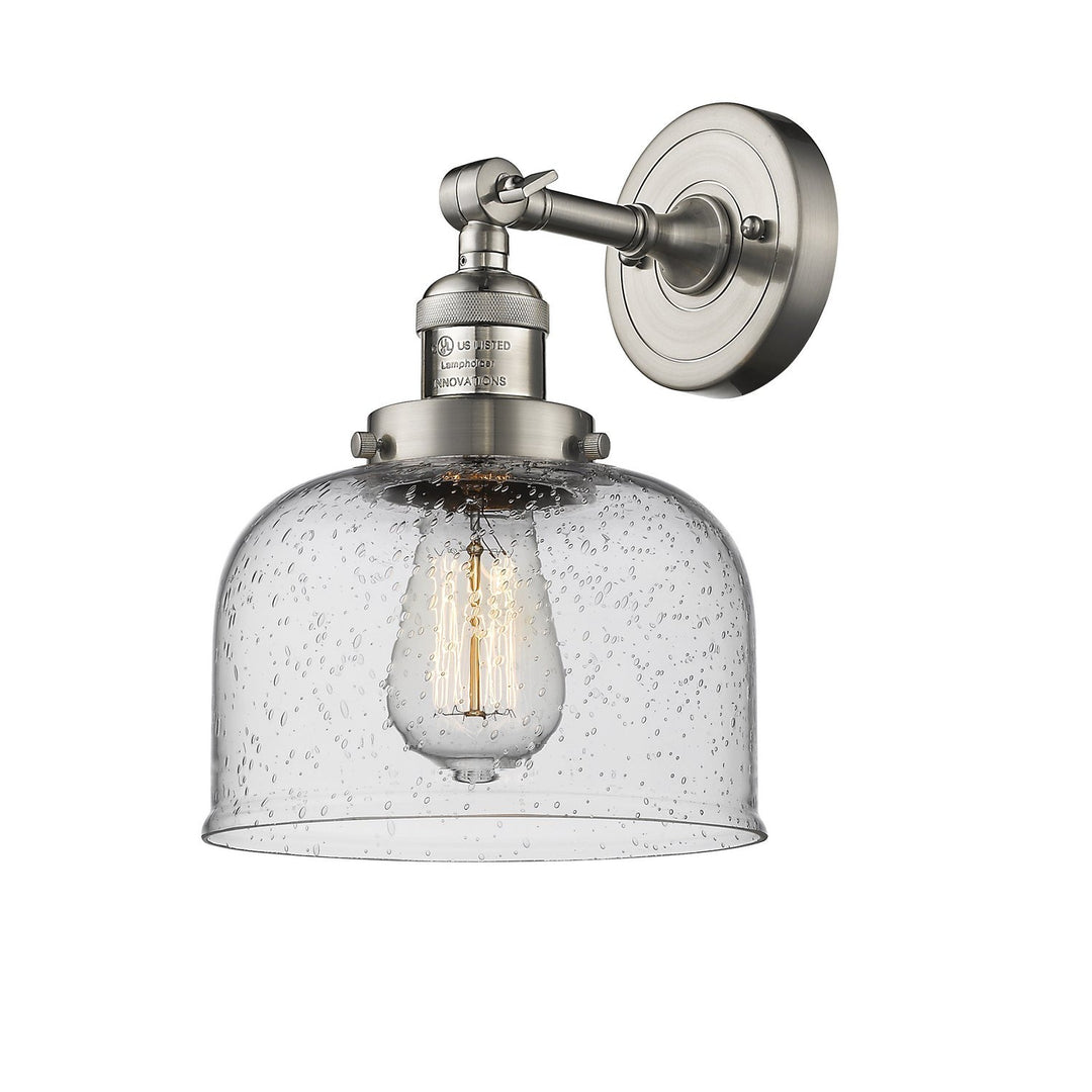Innovations Franklin Restoration 203-SN-G74-LED Wall Sconce Light - Brushed Satin Nickel
