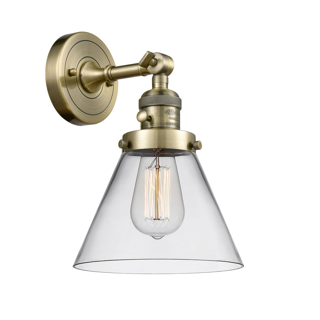 Innovations Franklin Restoration 203SW-AB-G42 Wall Sconce Light - Antique Brass