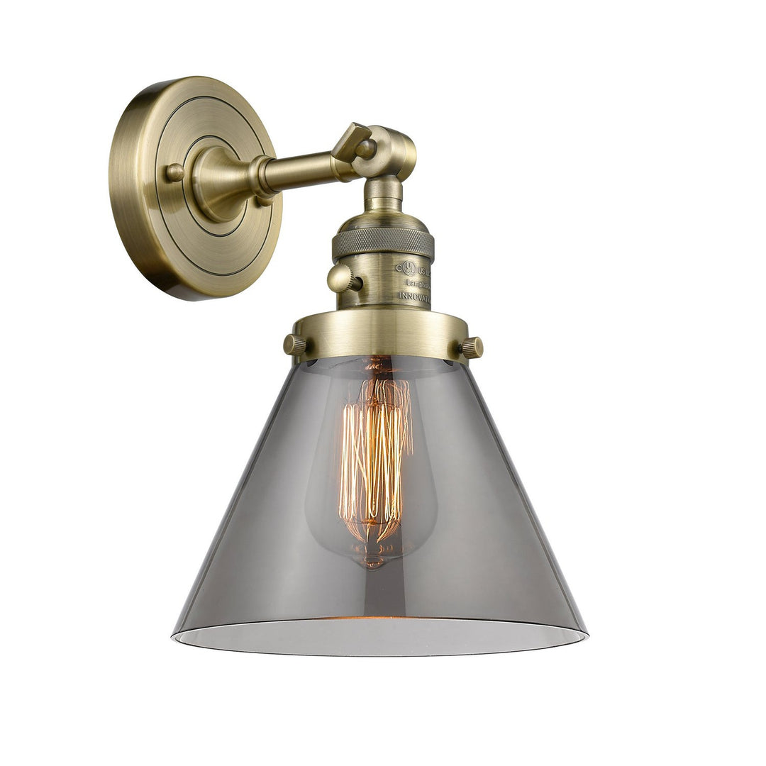 Innovations Franklin Restoration 203SW-AB-G43 Wall Sconce Light - Antique Brass