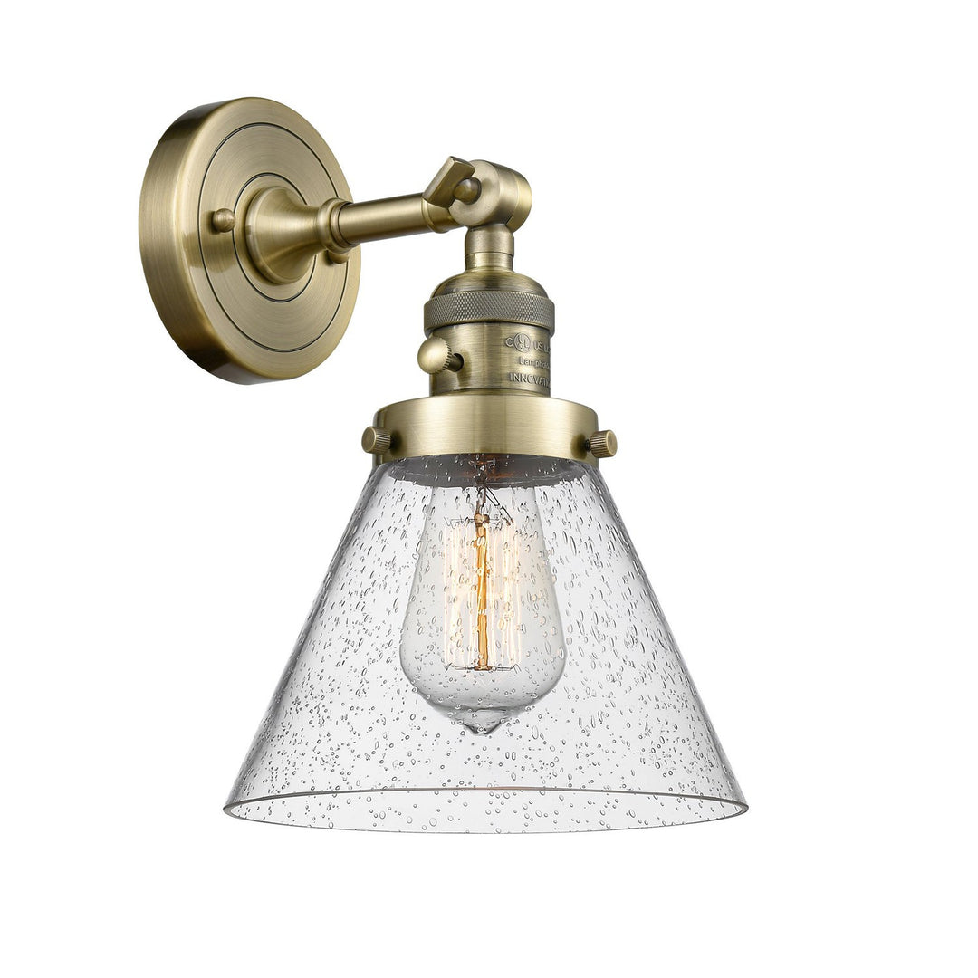 Innovations Franklin Restoration 203SW-AB-G44 Wall Sconce Light - Antique Brass