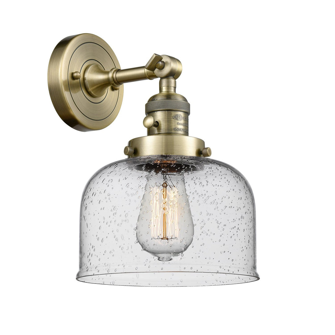 Innovations Franklin Restoration 203SW-AB-G74 Wall Sconce Light - Antique Brass