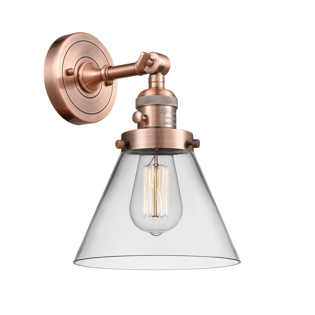 Innovations Franklin Restoration 203SW-AC-G42-LED Wall Sconce Light - Antique Copper
