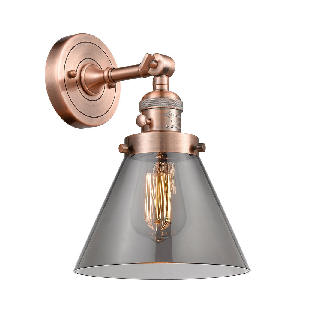 Innovations Franklin Restoration 203SW-AC-G43-LED Wall Sconce Light - Antique Copper