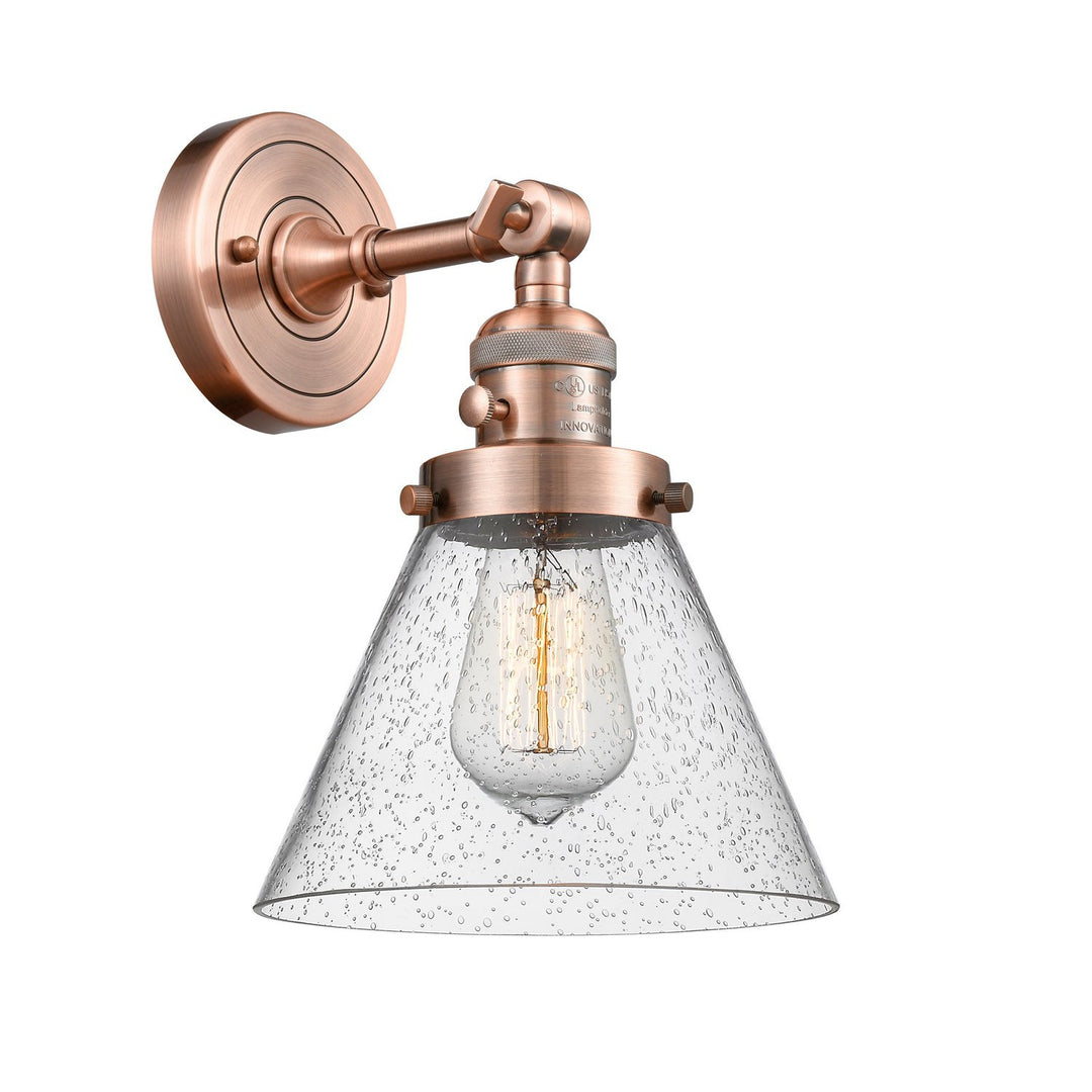 Innovations Franklin Restoration 203SW-AC-G44-LED Wall Sconce Light - Antique Copper