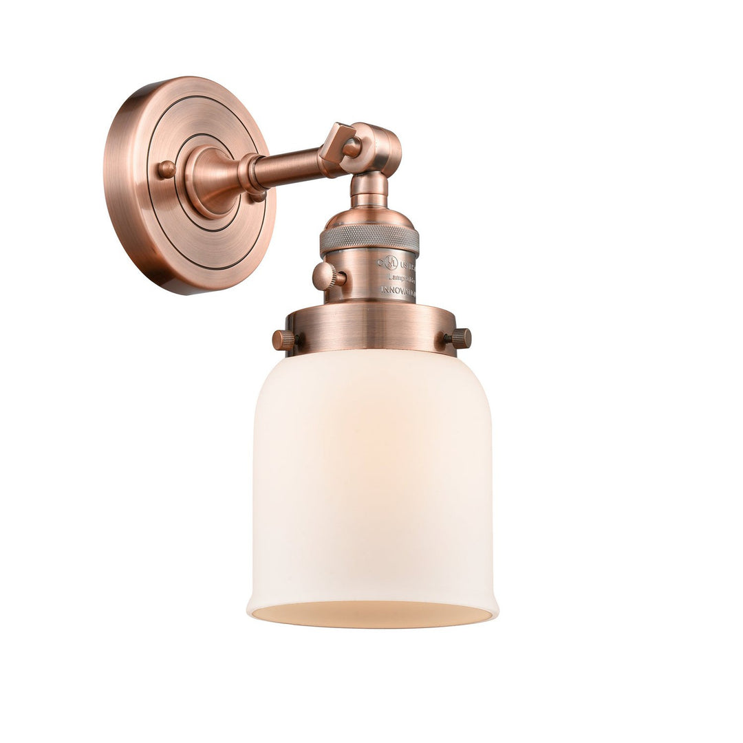 Innovations Franklin Restoration 203SW-AC-G51-LED Wall Sconce Light - Antique Copper