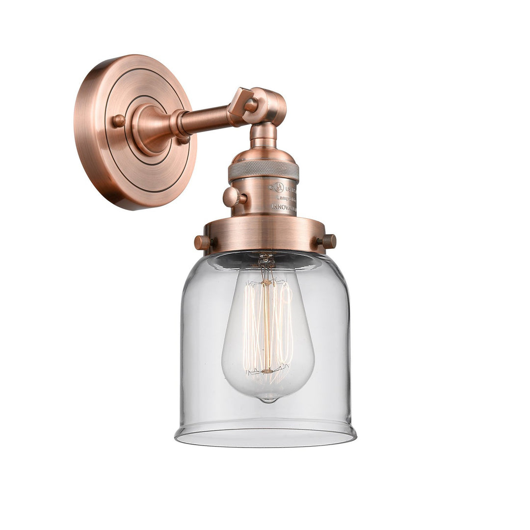 Innovations Franklin Restoration 203SW-AC-G52-LED Wall Sconce Light - Antique Copper