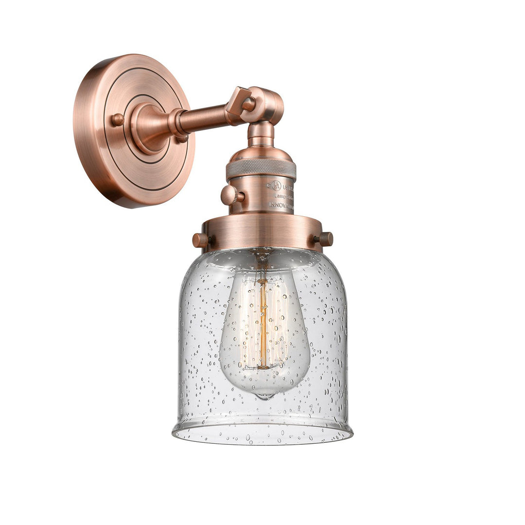 Innovations Franklin Restoration 203SW-AC-G54-LED Wall Sconce Light - Antique Copper