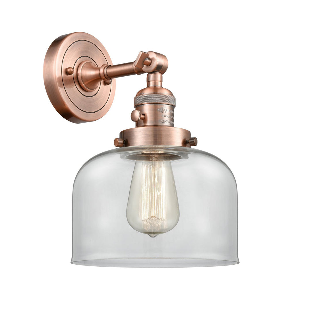 Innovations Franklin Restoration 203SW-AC-G72-LED Wall Sconce Light - Antique Copper