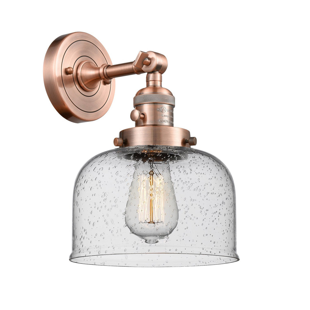 Innovations Franklin Restoration 203SW-AC-G74-LED Wall Sconce Light - Antique Copper