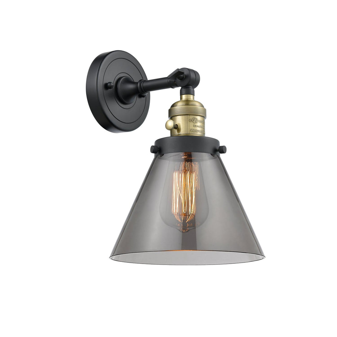 Innovations Franklin Restoration 203SW-BAB-G43-LED Wall Sconce Light - Black Antique Brass