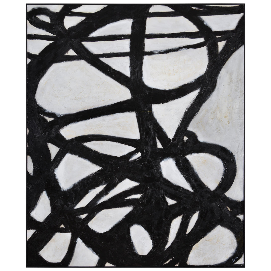 Renwil Lighting OL1558 Black Journey Canvas Mirror Black