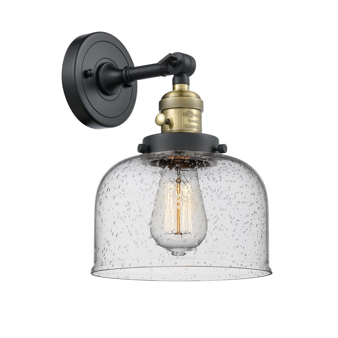 Innovations Franklin Restoration 203SW-BAB-G74-LED Wall Sconce Light - Black Antique Brass