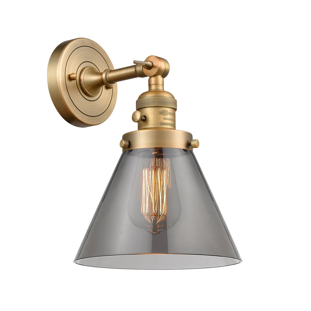 Innovations Franklin Restoration 203SW-BB-G43-LED Wall Sconce Light - Brushed Brass