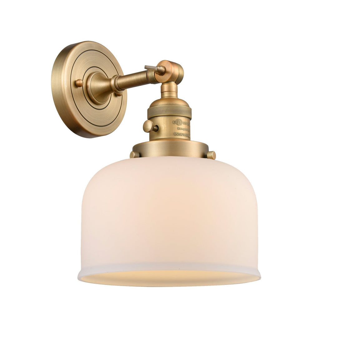 Innovations Franklin Restoration 203SW-BB-G71 Wall Sconce Light - Brushed Brass